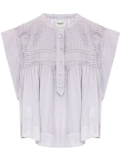 Isabel Marant Étoile Leaza Blouse In Baby Lilac