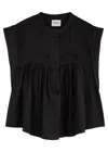 Isabel Marant Étoile Marant Etoile Women Leaza Cotton Top In Black