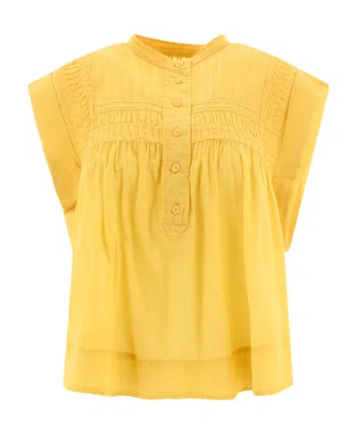 Isabel Marant Étoile Leaza Top In Yellow
