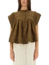Isabel Marant Étoile Isabel Marant Etoile Shirt Leaza In Brown