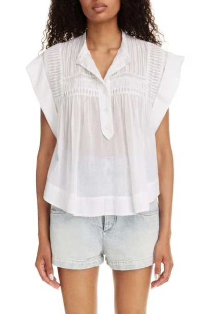 Isabel Marant Étoile Leaza Sleeveless Shirt In White