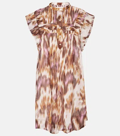 Isabel Marant Étoile Leazali Cotton Minidress In Beige