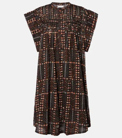 Isabel Marant Étoile Leazali Cotton Minidress In Black