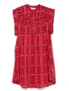 Isabel Marant Étoile Leazali Printed Cotton Minidress In Red