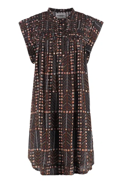 Isabel Marant Étoile Isabel Marant Etoile Leazali Pintucked Mini Dress In Multi