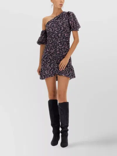 ISABEL MARANT ÉTOILE "LECIA" ONE SHOULDER DRESS
