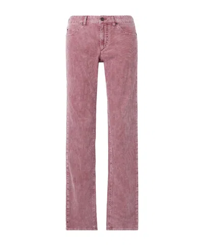 Isabel Marant Étoile Leniya Cotton-blend Corduroy Skinny Pants In Pink