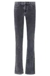 Isabel Marant Étoile Belt.loops Trousers In Gray