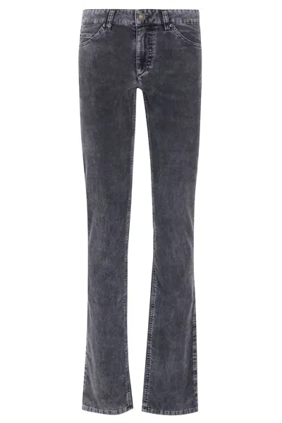 Isabel Marant Étoile Belt.loops Trousers In Black