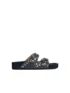 Isabel Marant Étoile Isabel Marant Etoile 'lennyo' Black Leather Slippers Women In Black