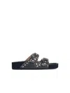 Isabel Marant Étoile Isabel Marant Etoile 'lennyo' Black Leather Slippers Women In Black