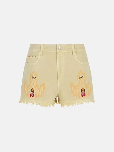 Isabel Marant Étoile 'lesia' Beige Denim Shorts