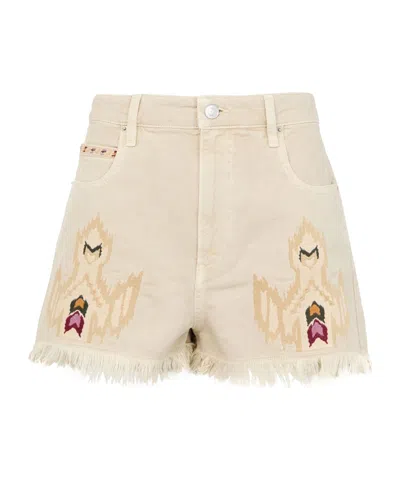 Isabel Marant Étoile Lesia Shorts In Beige