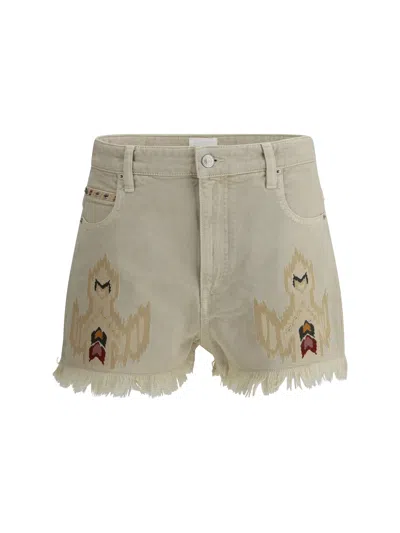 Isabel Marant Étoile Lesia Shorts In Beige