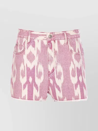 ISABEL MARANT ÉTOILE LESIA SHORTS WITH 5 POCKETS AND FRAYED HEM