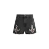 Isabel Marant Étoile Isabel Marant Etoile Women Charcoal Denim Lesia Shorts In Black