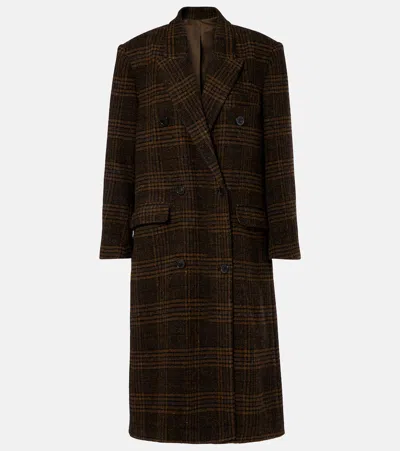 Isabel Marant Étoile Lexana Checked Virgin Wool Coat In Multi