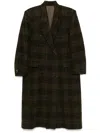 Isabel Marant Étoile Gislene Plaid Virgin Wool Coat In Black