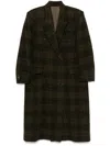 Isabel Marant Étoile Gislene Plaid Virgin Wool Coat In Brown