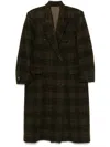 Isabel Marant Étoile Gislene Plaid Virgin Wool Coat In Black