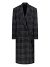Isabel Marant Étoile Long Checked Double-breasted Notched Lapels Coat