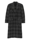 Isabel Marant Étoile Womens Grey Lexana Double-breasted Wool Coat In Black