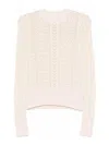 Isabel Marant Étoile Light Beige Cotton Knit Sweater In Beige