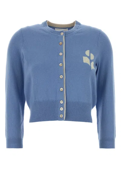 Isabel Marant Étoile Light-blue Cotton Blend Lona Cardigan