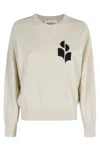 Isabel Marant Étoile Light Grey Relaxed Fit Sweater With Logo Detail In Neutral