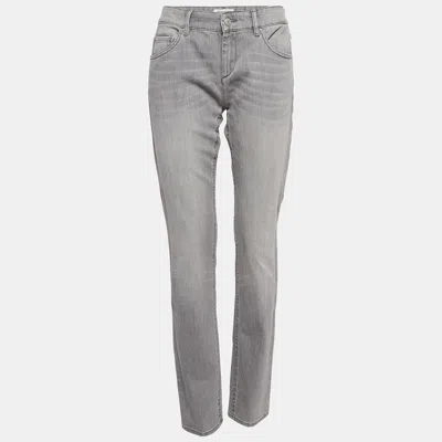 Pre-owned Isabel Marant Étoile Light Grey Side Trim Denim Purder Jeans L Waist 33"