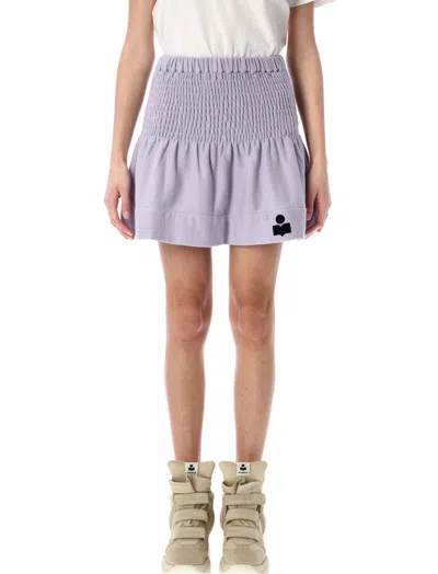 ISABEL MARANT ÉTOILE LIGHT PURPLE PACIFICA MINISKIRT