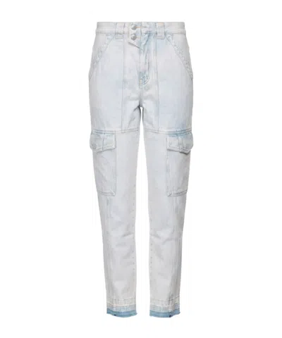 Isabel Marant Étoile Light-colored Straight-leg Jeans In Blue