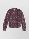 Isabel Marant Étoile Lightweight Long Sleeve Printed Top In Multi