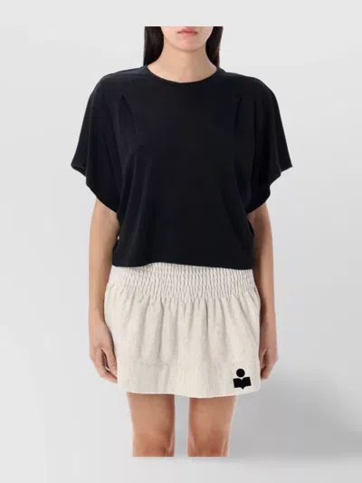 Isabel Marant Étoile Lightweight Round Neck Tshirt In Black