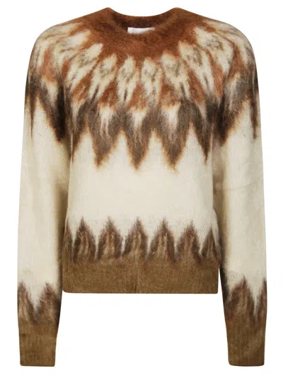 Isabel Marant Étoile Lightweight Textured Knit Sweater With Relaxed Fit In Multi