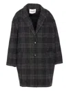 Isabel Marant Étoile Isabel Marant Etoile Plaid Wool Single-breasted Coat