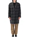 Isabel Marant Étoile Limizia Checkered Coat In Multi