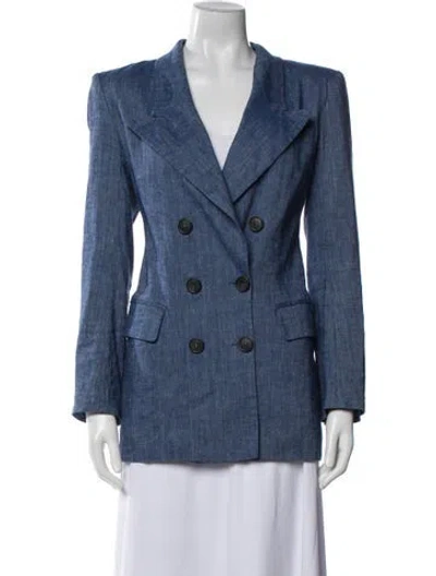 Pre-owned Isabel Marant Étoile Linen Blazer In Blue