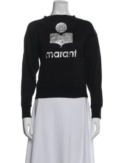 Pre-owned Isabel Marant Étoile Linen Graphic Print Sweatshirt In Blue