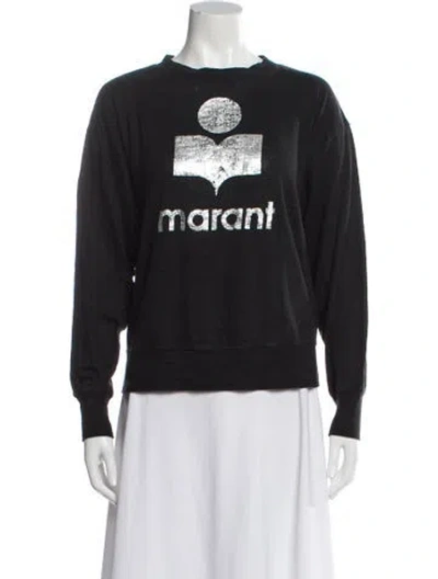 Pre-owned Isabel Marant Étoile Linen Graphic Print Sweatshirt In Gray