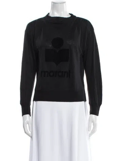 Pre-owned Isabel Marant Étoile Linen Graphic Print Sweatshirt In Gray