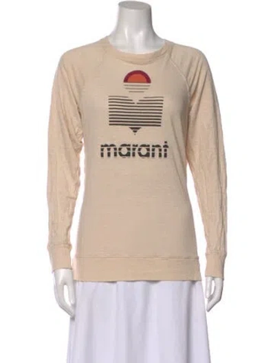 Pre-owned Isabel Marant Étoile Linen Graphic Print Sweatshirt In Neutral