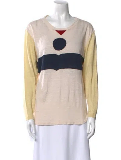 Pre-owned Isabel Marant Étoile Linen Graphic Print Sweatshirt In Neutral