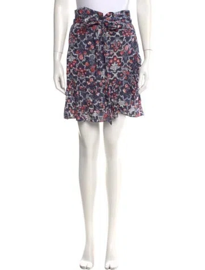 Pre-owned Isabel Marant Étoile Linen Knee-length Skirt In Blue