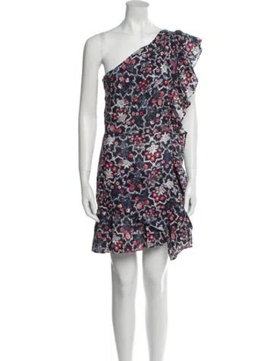 Pre-owned Isabel Marant Étoile Linen Mini Dress In Blue