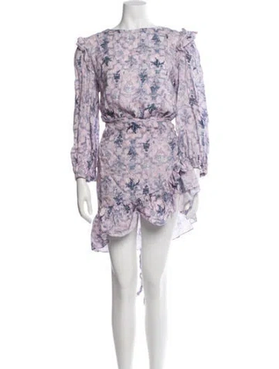 Pre-owned Isabel Marant Étoile Linen Mini Dress In Multi