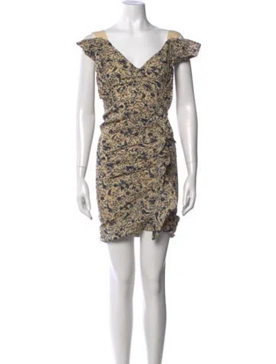 Pre-owned Isabel Marant Étoile Linen Mini Dress In Neutral