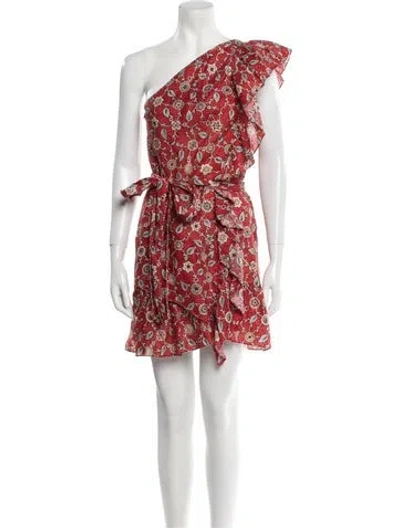 Pre-owned Isabel Marant Étoile Linen Mini Dress In Red