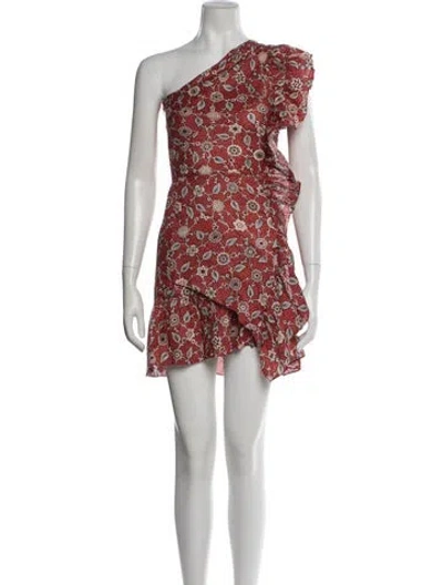 Pre-owned Isabel Marant Étoile Linen Mini Dress In Red