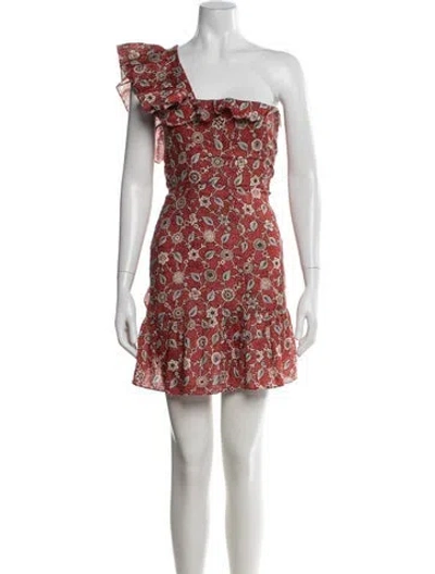 Pre-owned Isabel Marant Étoile Linen Mini Dress In Red